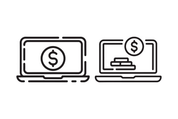 Online Banking Money Transaction Icons