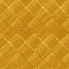 Golden diamond seamless repeating pattern. Geometric abstract background. Seamless modern pattern with golden light diagonal lines. Luxury textured.
