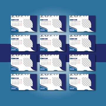 "2025 Modern Desk Calendar &ndash; Simple, Clean, and Professional"
