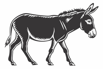 mule sihouette black vector