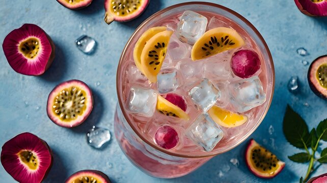 tropical cocktail on the beach"