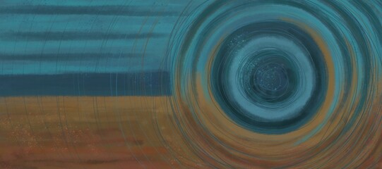 Abstract image for printing. Picture for modern interiors. The picture is painted by hand on a tablet. © neurostructure