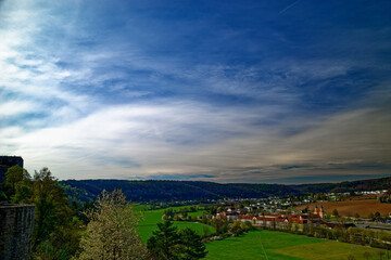 Naklejka premium beautiful morning in the ancient city of Eichstatt