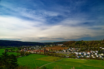beautiful morning in the ancient city of Eichstatt