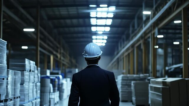 Professional Inspecting Large Warehousing Logistics Center
