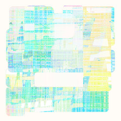 Obraz premium Colorful Abstract Geometric Background with Playful Pastel Shapes . Retro - Futuristic style.