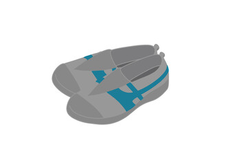 スモーク調の上履きのイラスト