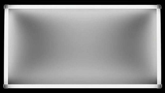 Abstract background of rectangle shape with illuminated edges.