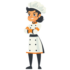 Chef in uniform. Cook logo. Chef Hat. Professional chef.