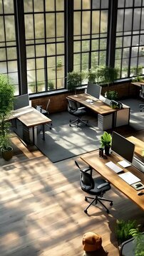 Eco friendly office interior
