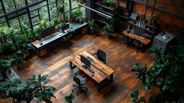 Eco friendly office interior