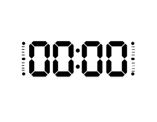 Digital Clock Display Showing Zero