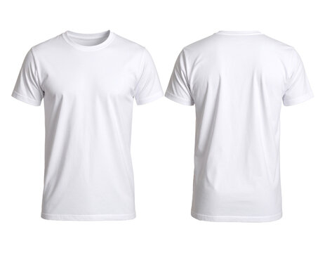 Wei&szlig;es Tshirt isoliert auf wei&szlig;en Hintergrun