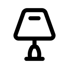 Table Lamp Simple Line Icon. Single icon, line vector icon