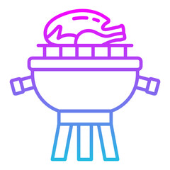 Barbecue chicken Icon