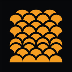 fish scale pattern design vector art © Sopna