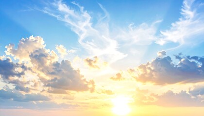 Obraz premium Sunset sky with clouds