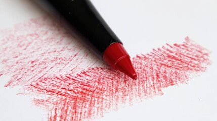 marker red stroke texture ink
