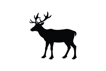 caribou-black-silhouette-vector-.eps