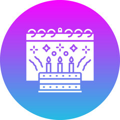 Fototapeta premium Birthday Icon