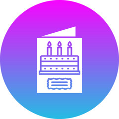 Naklejka premium Birthday card Icon