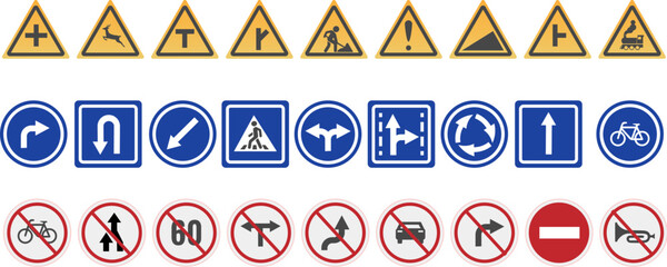 Road traffic signs collection