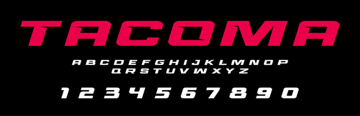 Tacoma TRD off road lettering vector graphic apparel clothing prints eps svg png. Typography Fonts graphics designs posters stickers. Download it Now in high resolution format and print it in any size