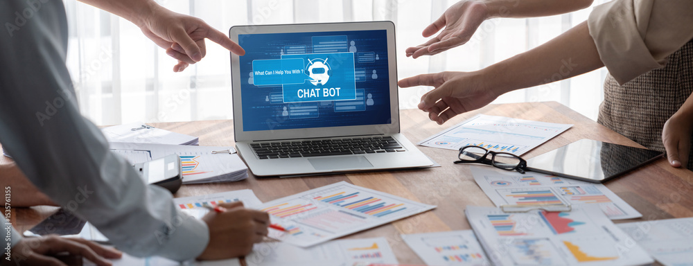 Aufkleber Chatbot software application for brisk online business that automatically reply to customer questions