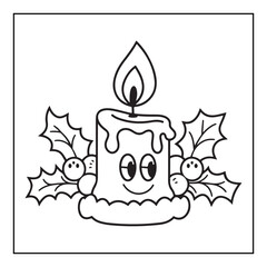 Christmas, black and white christmas coloring pages, christmas coloring book, holiday, bold and easy cute christmas coloring pages, line art, illustration, coloring book, coloring pages