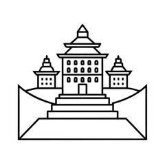 Colorful Murals in Pemayangtse Monastery Interior