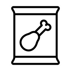 FrozenFoods line icon