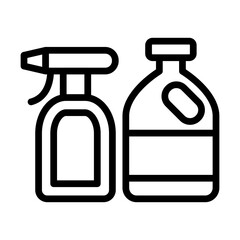 CleaningSupplies line icon