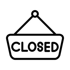 ClosedSign line icon