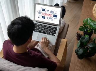 E-learning website with sofware for student to study online on the internet network snugly
