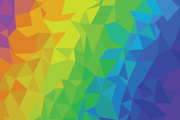 Abstract colorful geometric triangle pattern for a modern mosaic design wallpaper