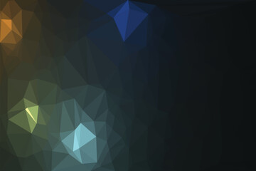 Obraz premium Abstract geometric background with a futuristic blue triangle mosaic pattern