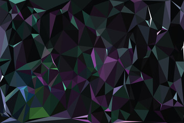 Obraz premium Abstract geometric background featuring a colorful mosaic of triangles, creating a vibrant polygon pattern, perfect for modern web design or crystal-inspired wallpaper