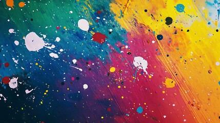 Vibrant Spectrum A Colorful Abstract Painting