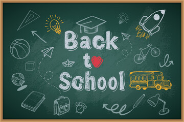 Back To School hand drawn set