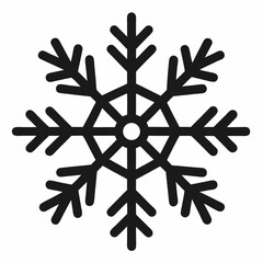 snow flacks silhouette vector