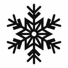 snow flacks silhouette vector
