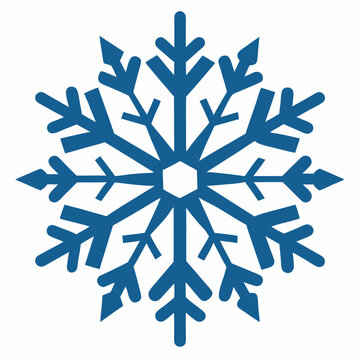 snow flacks silhouette vector