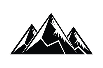 geometric abstract mountain peaks in flat vector s.eps
