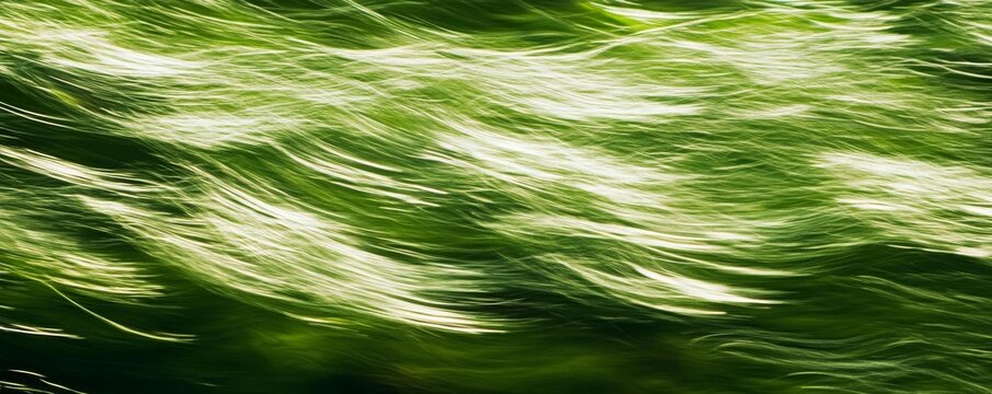 Abstract Green Light Streaks, Motion Blur, Nature Photography, Green Abstract Abstract Photography, Light Painting - Powered by Adobe