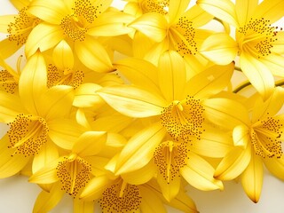 Obraz premium Elegant Ylang Ylang Blossoms Isolated on White, Ideal for Branding