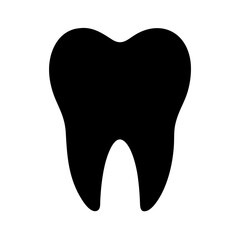 Tooth Icon – Dental, Oral Care, Tooth Silhouette Symbol