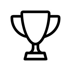 Golden Trophy Icon – Achievement, Success, Award, Victory Symbol