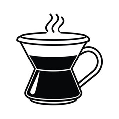 Brass Cup Serving Filter Coffee Tradition