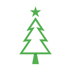 Solid Pine Tree Icon – Black Silhouette Evergreen Vector for Forest, Nature, Winter, and Holiday Designs