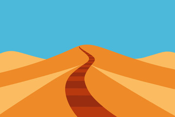 road to the desert